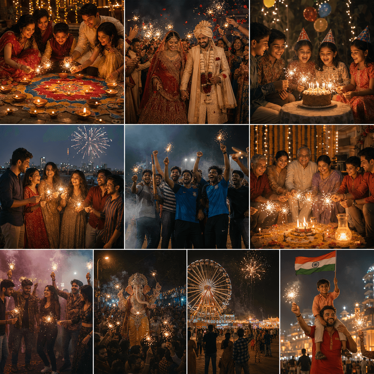 Occasions where crackers celebrate the moment
